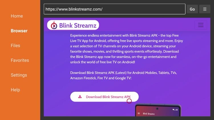 Blink Streamz
